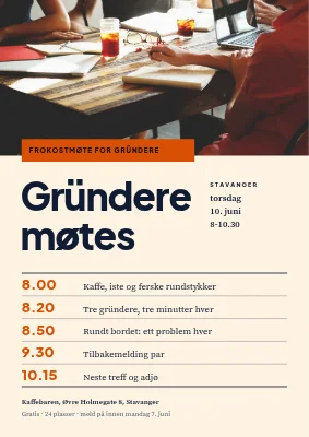 Gründertreff i Hillerød — formiddagsprogram