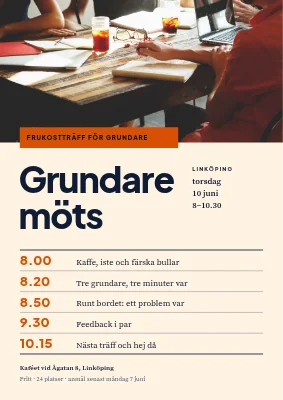 Grundarträff i Hillerød — förmiddagsprogram