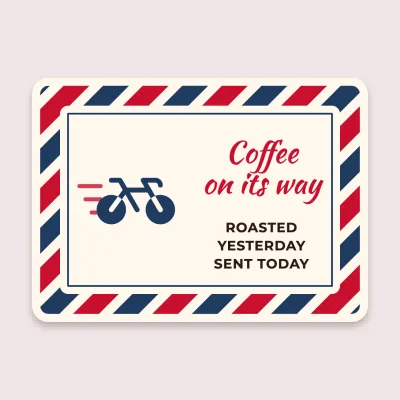 Coffee on its way