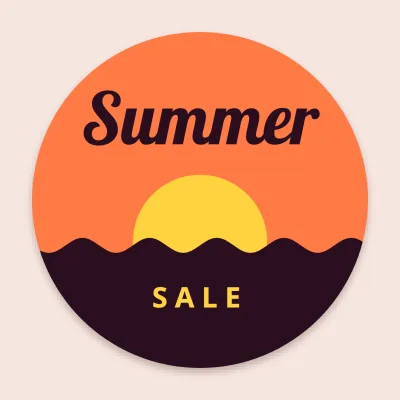 Summer sale by the sea