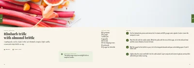 Pages 18–19 of Cookbook for a farm shop – 96 pages