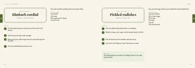 Pages 28–29 of Cookbook for a farm shop – 96 pages