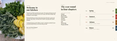 Pages 2–3 of Cookbook for a farm shop – 96 pages
