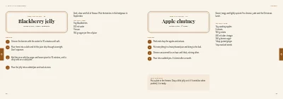 Pages 68–69 of Cookbook for a farm shop – 96 pages