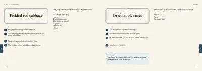 Pages 88–89 of Cookbook for a farm shop – 96 pages