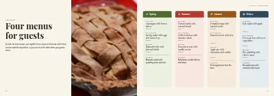 Pages 90–91 of Cookbook for a farm shop – 96 pages
