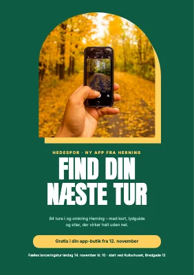 App-lancering — ny app med vandreture