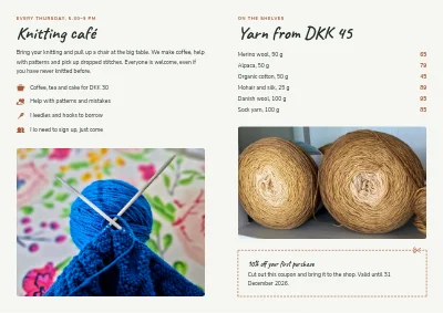 Σελίδα 2 του Yarn shop and knitting café