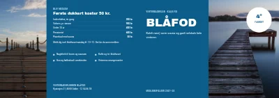 Omslag af Medlemsfolder for vinterbadeklub – 8 sider