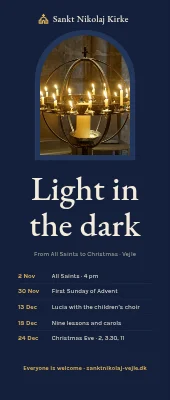 Church roll-up — light in the dark