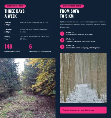 Sivu 2 – Running club: come and run with us