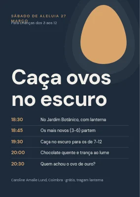 Caça aos ovos depois de escurecer — programa