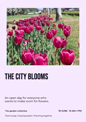 The city blooms
