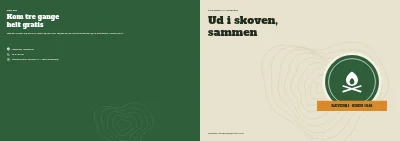 Omslag af Velkomstbrochure for spejdergruppe – 12 sider