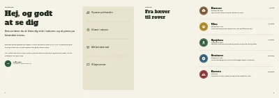 Side 2–3 af Velkomstbrochure for spejdergruppe – 12 sider