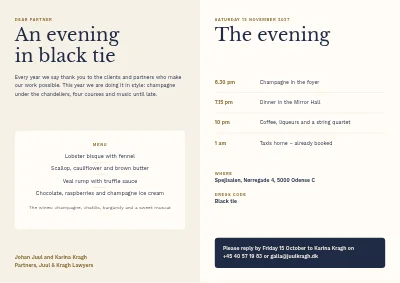 الصفحة 2 من Gala evening for clients