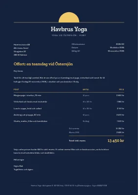 Offert — yogastudio