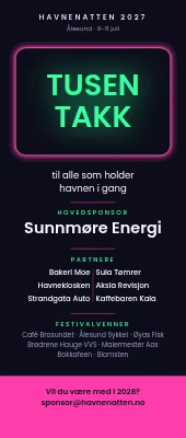 Festivalrollup — takk til sponsorene