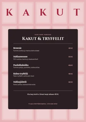 Sivu 2 – Suklaabaari — kaakaota ja kakkuja