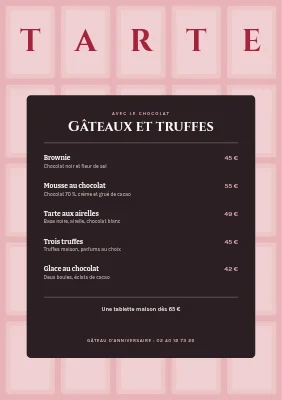 Page 2 de Bar à chocolat — chocolat chaud et gâteaux