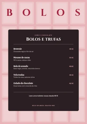 Página 2 de Bar de chocolate — chocolate quente e bolos
