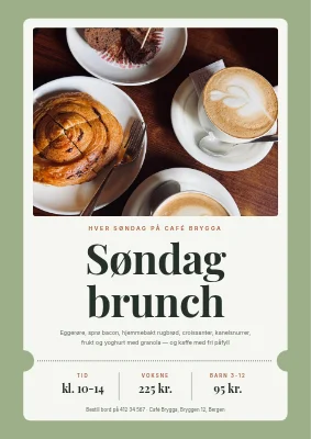 Søndagsbrunsj — en billett til bordet