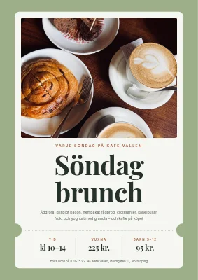 Söndagsbrunch — en biljett till bordet