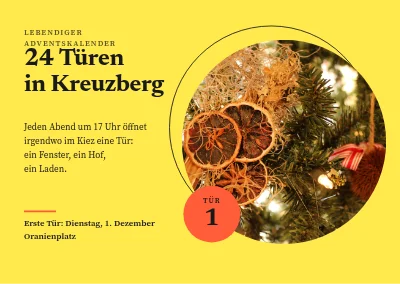 Lebendiger Adventskalender — 24 Türchen