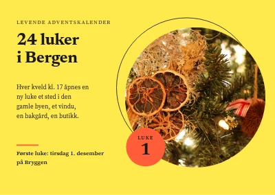 Levende adventskalender — 24 luker
