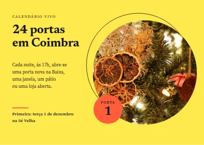 Calendário do Advento vivo — 24 portas