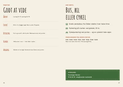 Side 26–27 af Program og udstillerliste for kunsthåndværkermarked – 32 sider
