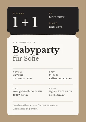 Babyparty in Nørrebro — Ticket