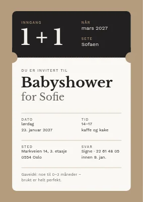 Babyshower på Nørrebro — billett