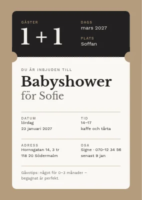 Babyshower på Nørrebro — biljett
