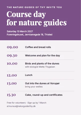 Course day in Thisted — invitation with programme