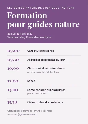 Journée de formation à Thisted — invitation avec programme