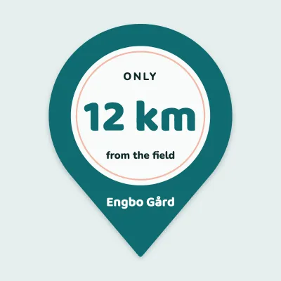 Just 12 km away