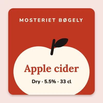 Cider with a big apple
