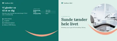 Omslag af Informationsbrochure for tandklinik – 16 sider