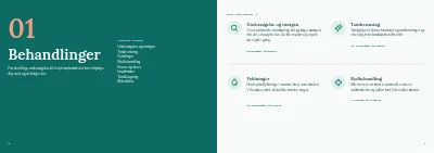 Side 6–7 af Informationsbrochure for tandklinik – 16 sider