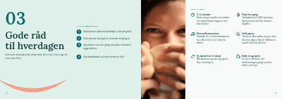 Side 12–13 af Informationsbrochure for tandklinik – 16 sider