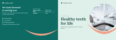 Cover of Information brochure for a dental clinic – 16 pages