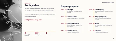 Side 2–3 af Program for studenterfest – 8 sider