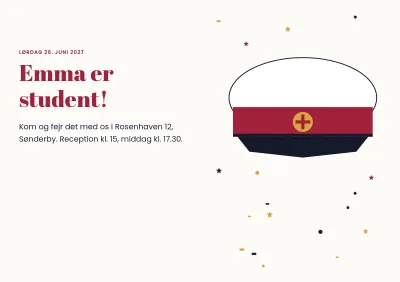Program for studenterfest – 8 sider