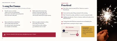 Pages 6–7 of Programme for a graduation party – 8 pages