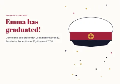 Programme for a graduation party – 8 pages
