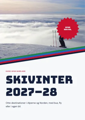 Katalog for skirejser – 32 sider