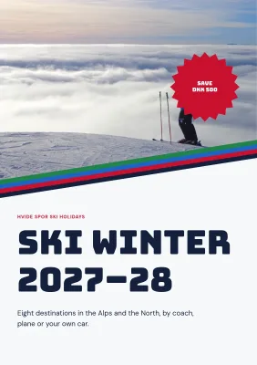 Catalogue for ski holidays – 32 pages