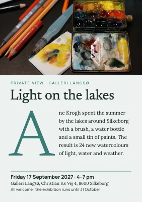 Private view — watercolours