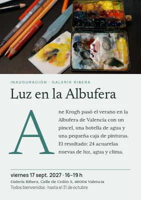 Inauguración privada — acuarelas